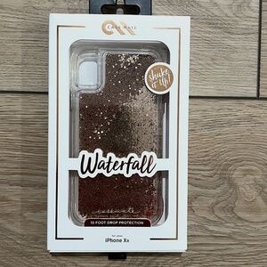 🛍️ 3 for $20 🛍️ - NWT - Brand New Case-Mate iPhone XR Case - Gold Waterfall